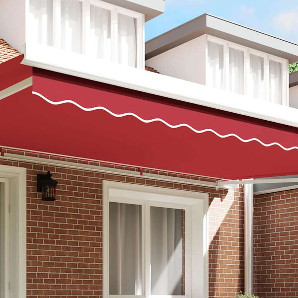 vidaXL Awning Valance Red 580 x 20 cm Canvas