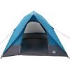vidaXL Camping Tent with Roof Blue 125.98 x 108.27 x 74.80 in Taffeta