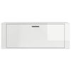 vidaXL Wall Shoe Cabinet High gloss white Engineered wood Compact