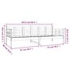 vidaXL Day Bed White Solid pine wood 31.5x79.0 in