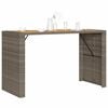 vidaXL Garden Bar Table Grey