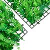 vidaXL Artificial Fern Leaf Fence Set of 6 Green PE (Polyethylene)