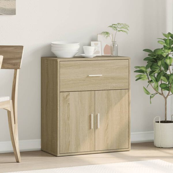 vidaXL Sideboard Sonoma oak Engineered wood Storage Sideboard