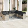 vidaXL Garden Sofa Set Light Grey, Dark Grey
