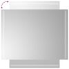 vidaXL LED Bathroom Mirror Transparent Glass 24 x 31.5 in