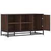 vidaXL Shoe Bench Brown Oak Engineered Wood and Metal