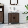 vidaXL Bathroom Sink Cabinet Brown Oak Engineered Wood Medium