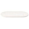vidaXL Table Top White Solid Pine Wood Medium Durable Table Top Oval