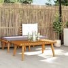 vidaXL Garden Coffee Table Golden brown Solid acacia wood