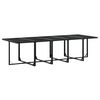 vidaXL Garden Dining Set Black