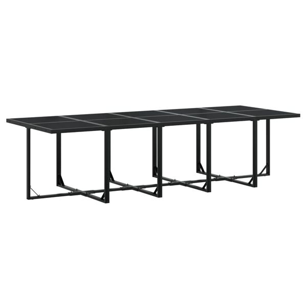 vidaXL Garden Dining Set Black