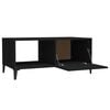 vidaXL Coffee Table Black Engineered wood, Iron 35.4 x 19.7 x 15.7 in