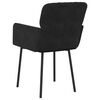 vidaXL Dining Chair Set of 2 Black Velvet (100% polyester), metal, plywood
