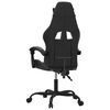 vidaXL Gaming Chair Black and Gray Faux Leather