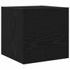 vidaXL TV Cabinet Set Wall-mounted 8 pcs Black Oak Engineered Wood