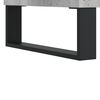 vidaXL Bedside Cabinet Concrete grey Engineered wood, Metal