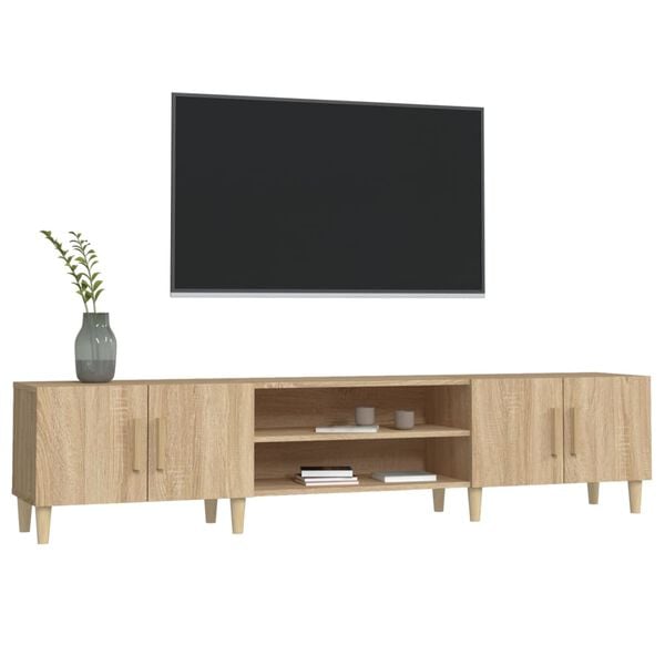 vidaXL TV Cabinet Sonoma Oak Engineered Wood Medium TV Cabinet