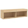 vidaXL 6 Piece TV Wall Units with LED Sonoma Oak Engineered Wood