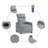 vidaXL Massage Recliner Chair Light grey