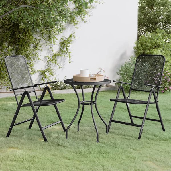 vidaXL Garden Dining Set Anthracite