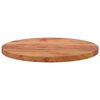 vidaXL Table Top Natural Wood Solid acacia wood 15.7 in Diameter Durable