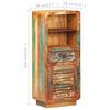 vidaXL Highboard Multicolor Solid reclaimed wood Highboard Rectangular