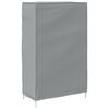 vidaXL Shoe Cabinet Grey Non-woven fabric, powder-coated steel, plastic