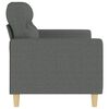 vidaXL 2-Seater Sofa Dark Grey Fabric (100% polyester), metal, textilene