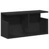vidaXL Wall Cabinet Black Engineered wood Small Wall Cabinet