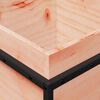 vidaXL Garden Planter Natural Wood Solid Douglas Wood, Steel