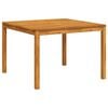 vidaXL Dining Table Natural Acacia Solid Acacia wood 43.3 in square