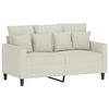 vidaXL Sofa Set Cream Velvet (100% polyester), metal, textilene, plywood