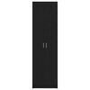 vidaXL Wardrobe Black Oak 21.65 x 9.84 x 74.41 in Engineered Wood