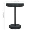 vidaXL Garden Bar Set Black PE rattan, powder-coated steel Footrest
