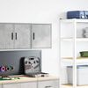 vidaXL Garage Wall Cabinet Concrete Grey Engineered Wood