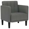 vidaXL Sofa Chair Dark grey Polyester fabric, Plywood, Foam, Spring Single