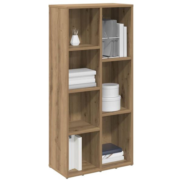 vidaXL Book Cabinet Artisan Oak Engineered Wood Medium Book Cabinet
