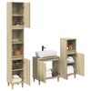 vidaXL Bathroom Furniture Set Sonoma Oak Engineered wood Compact