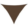 vidaXL Sun Sail Brown High-Density Polyethylene 137.8 x 137.8 x 192.9 in