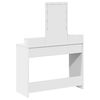 vidaXL Dressing Table White 39.37 x 16.14 x 55.12 in Engineered Wood