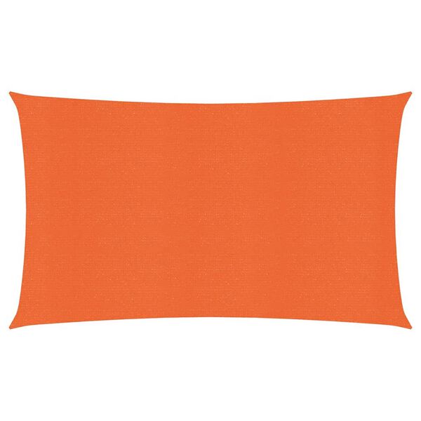 vidaXL Sunshade Sail 1.75 oz/ft&sup2; Rectangular Orange 13.1x23.0' HDPE