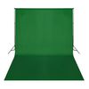 vidaXL Backdrop Cotton without Stand Green 16 x 10 feet Chroma Key