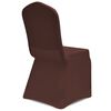 vidaXL Chair Cover Set of 4 Brown Polyester: 90%, Elastane: 10%