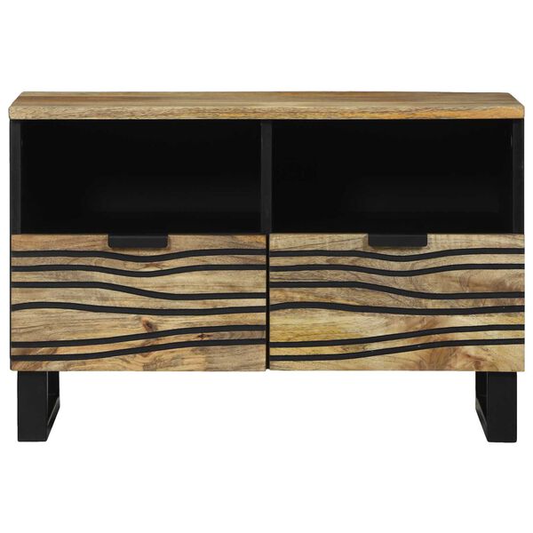 vidaXL TV Cabinet with Drawer Brown 70 x 33 x 46 cm solid mango wood