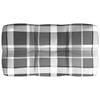 vidaXL Sofa Cushion Set of 7 Gray check pattern 100% polyester Large