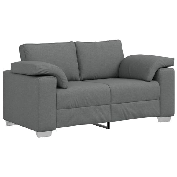 vidaXL Sofa Dark Grey 62.99 x 30.31 x 32.28 in Fabric