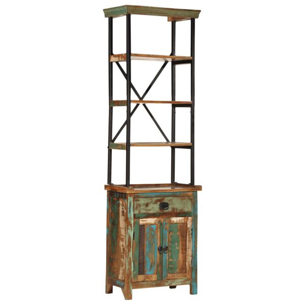 vidaXL Highboard Mixed Solid reclaimed wood, metal Highboard Rectangular