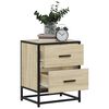 vidaXL Bedside Cabinet Sonoma Oak Engineered wood Small Bedside Cabinet