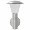 vidaXL Outdoor Wall Light Set of 2 Silver