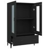 vidaXL Highboard Black Engineered wood Large Highboard Rectangular